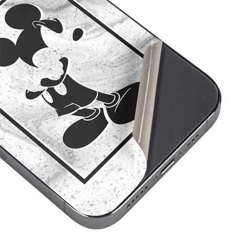 Disney Mickey Mouse Shape on Marble iPhone 16e Skin